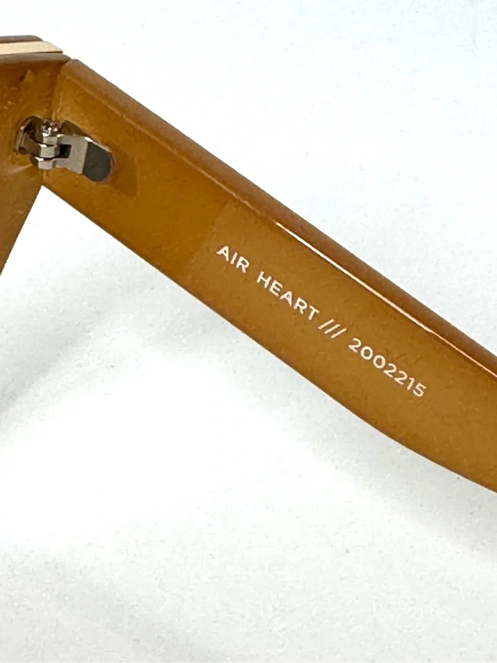 LE SPECS Air Heart Cat Eye Sunglasses Caramel With Gold